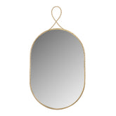 Ravina Braided Brass Oval Wall Mirror Model: TOV-C18655